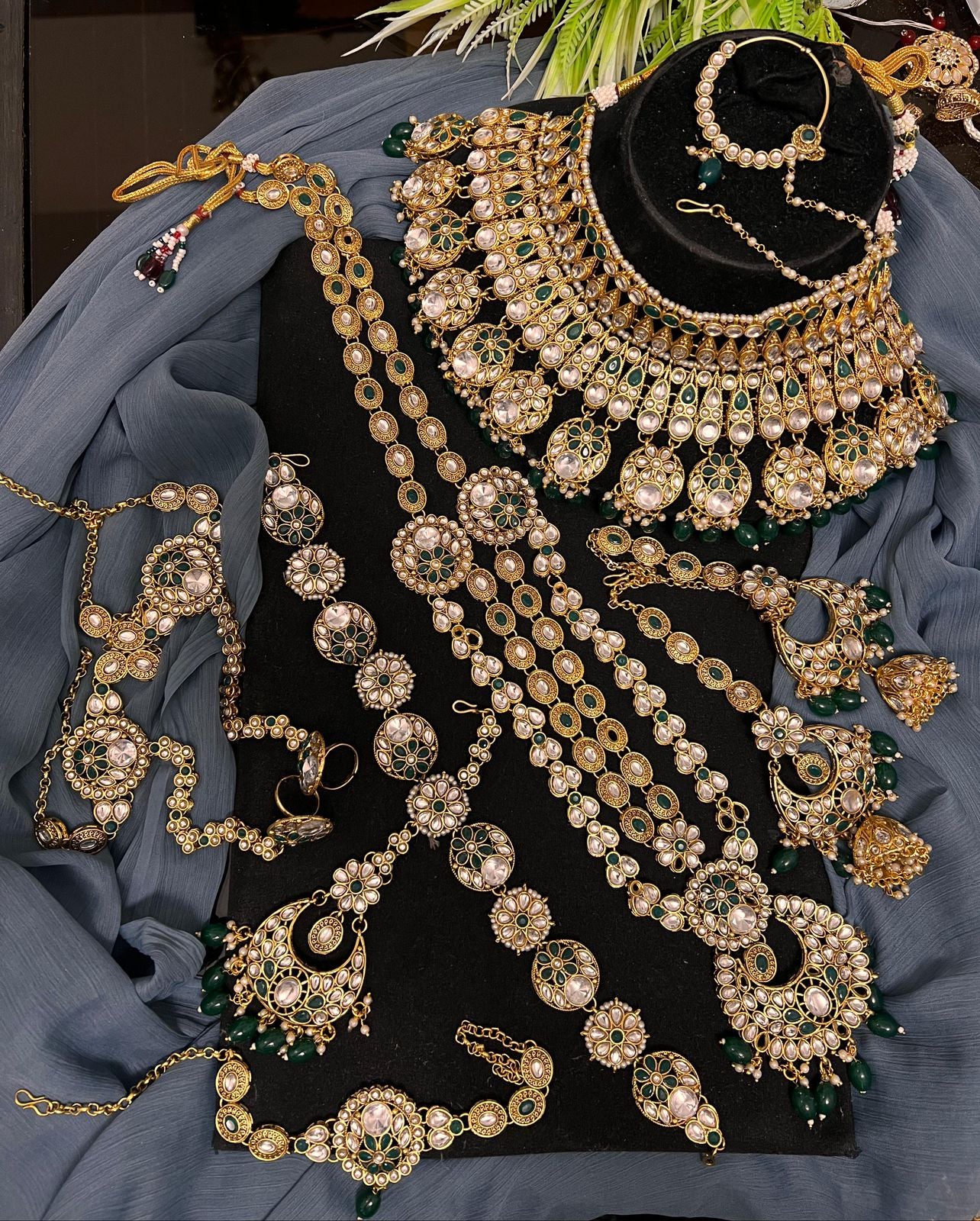 Bridal set Mala necklace