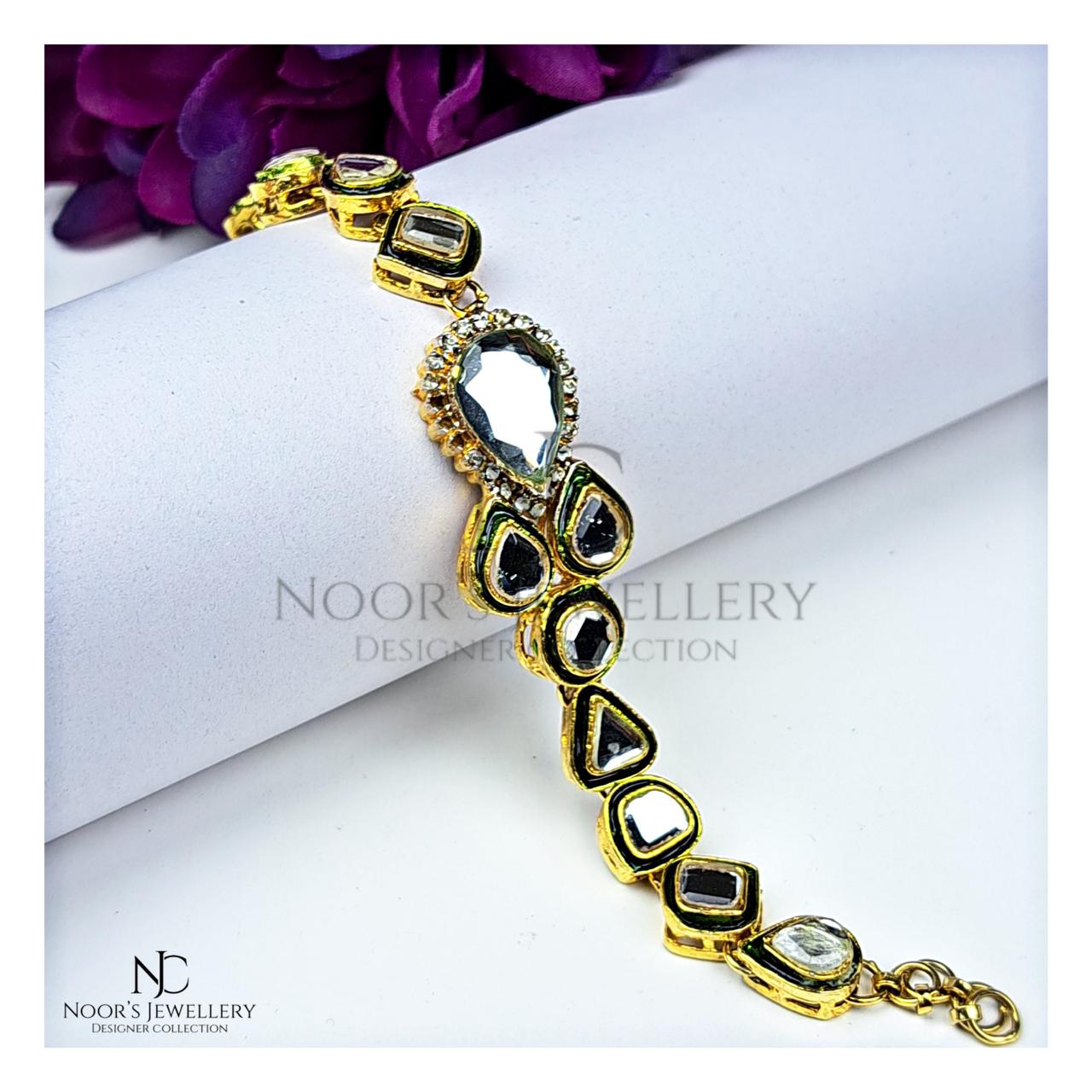 Kundan Meenakari Bracelet