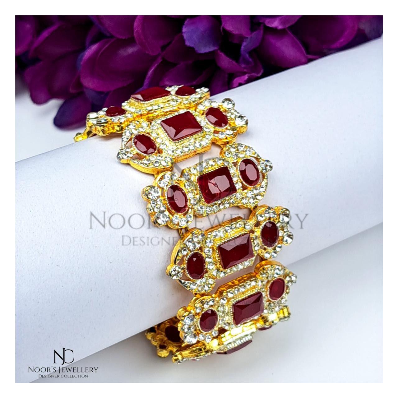 Ruby Chunky Bracelet