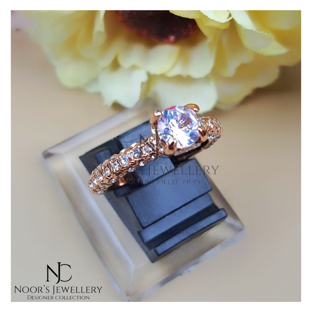 Zircon Gold Ring