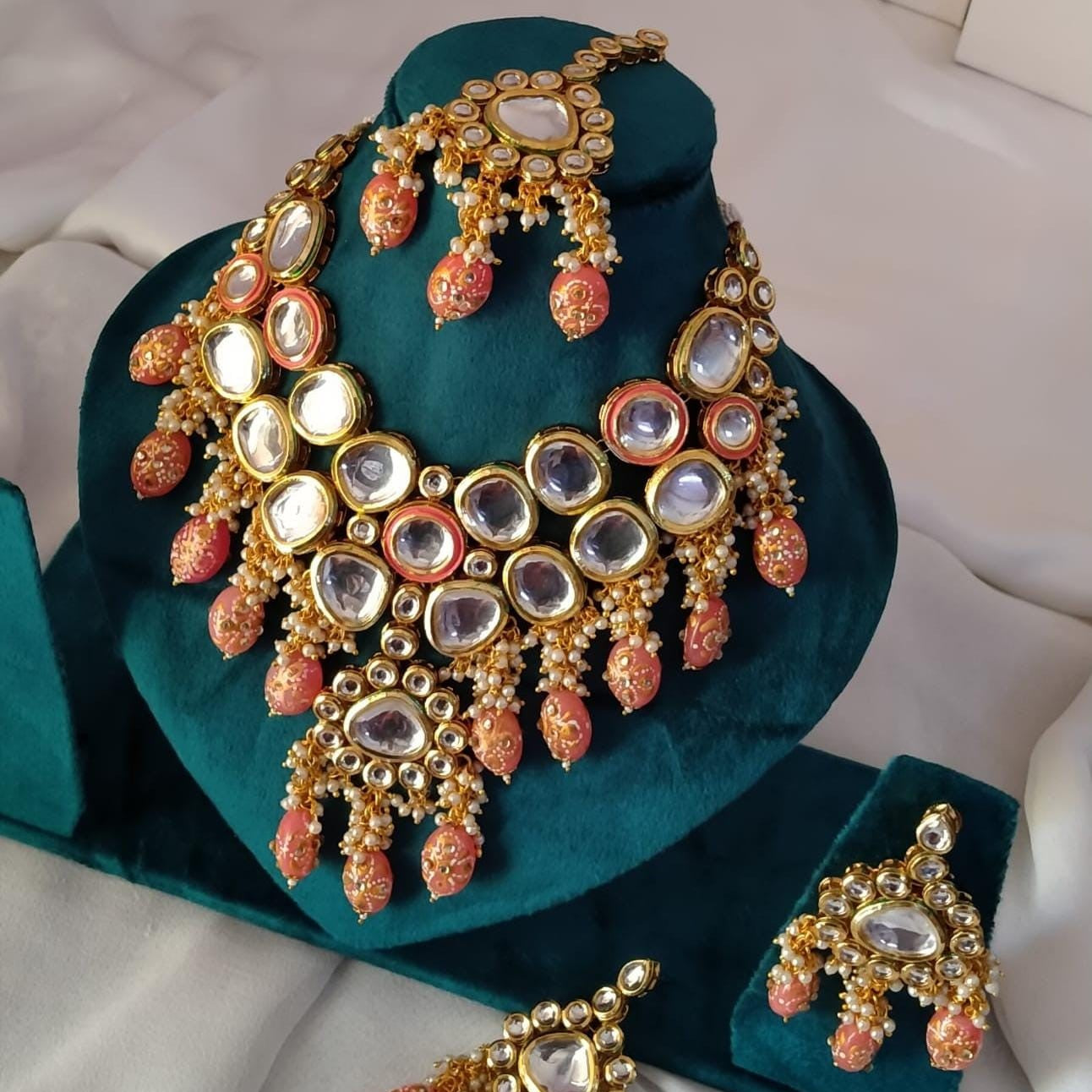 Kundan Jewellery Pakistan Jaipuri Kundan Bridal Sets – Noor's