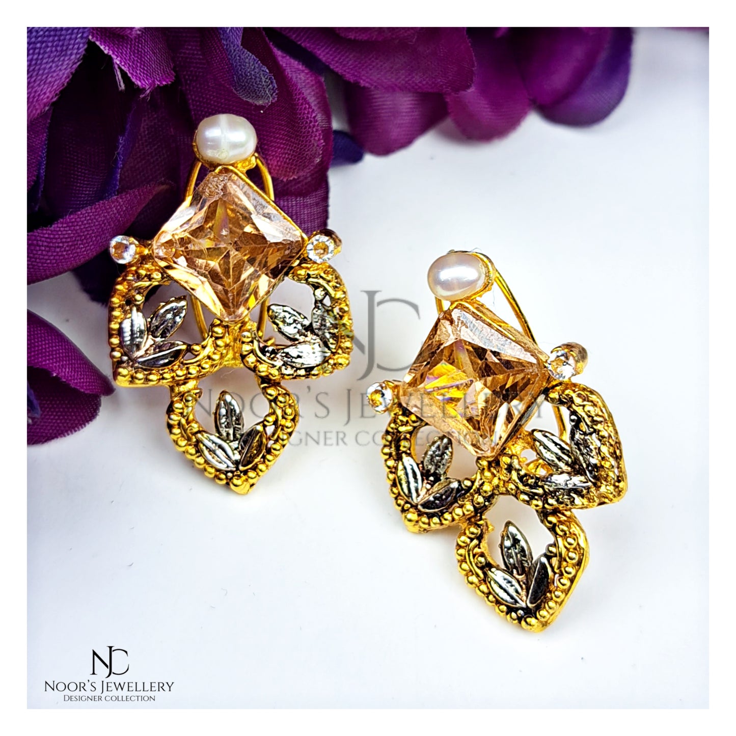 Champange earring