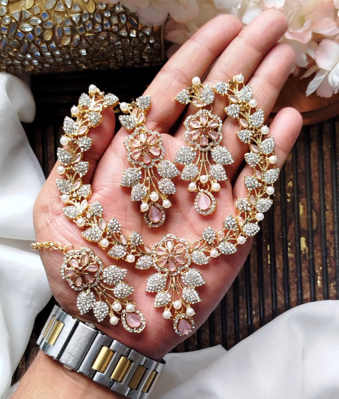 Beautiful Zarqoon stone Egyption style Set