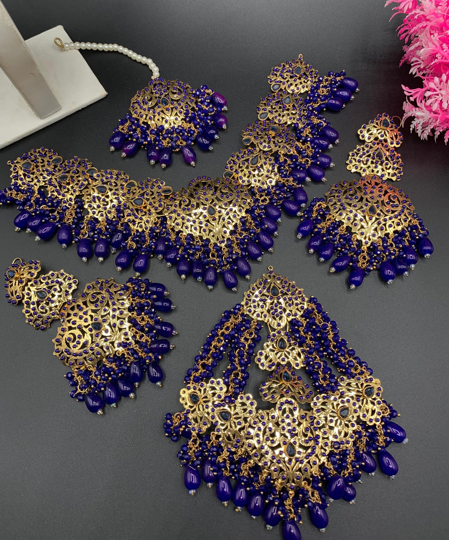 Premium Quality Hyderabadi Patra Colourful Bridal Set