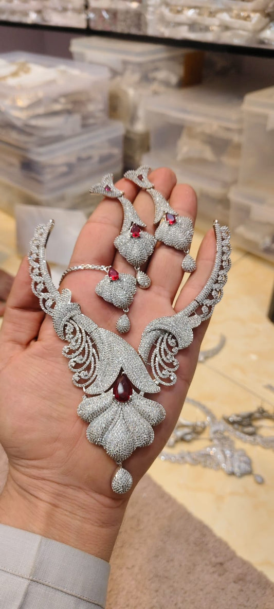 zircon necklace sets