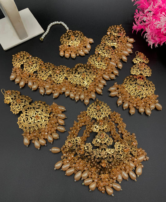 Premium Quality Hyderabadi Patra Colourful Bridal Set