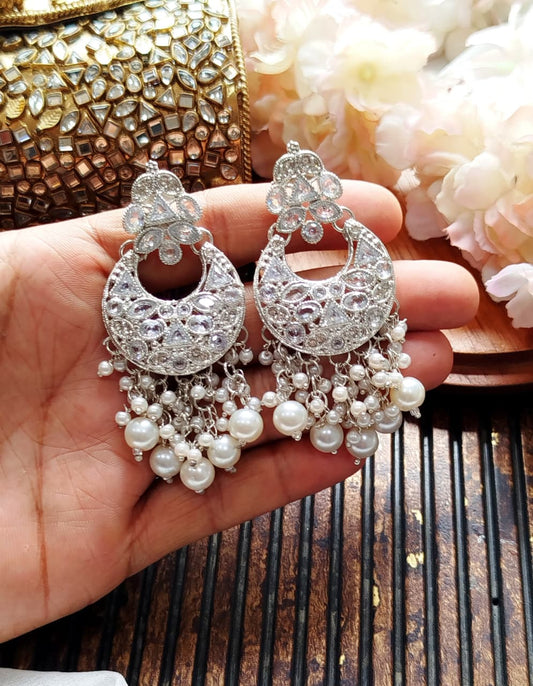 Beautiful Zarqoon stone traditional style Earrings