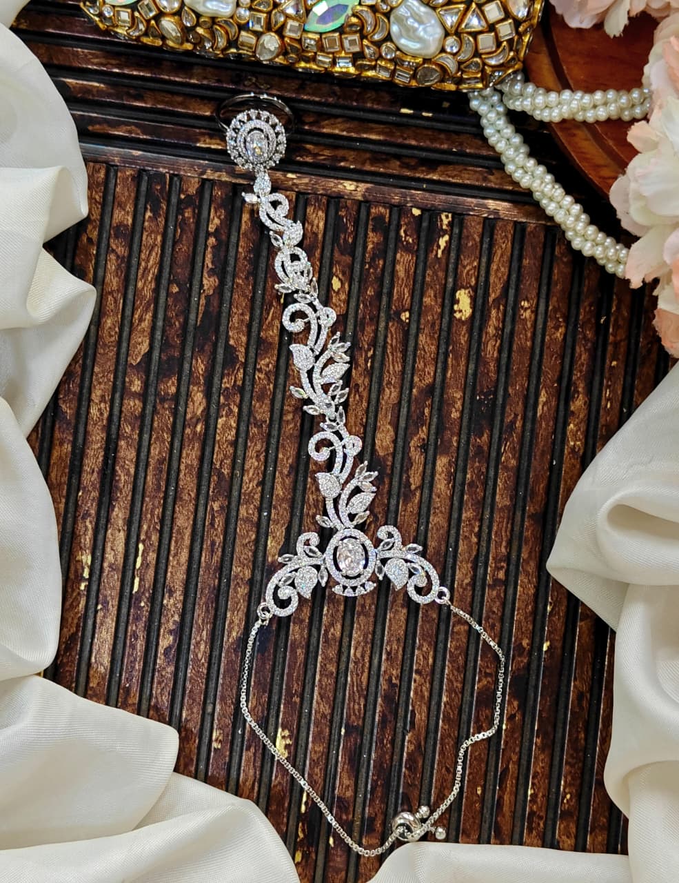 Beautiful Trendi Imported A.D zarcon Anja Bracelet Adjustable chain