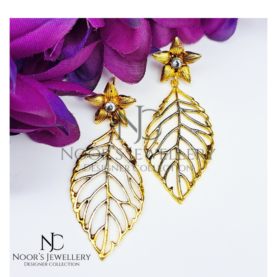 Golden Leaf Earring