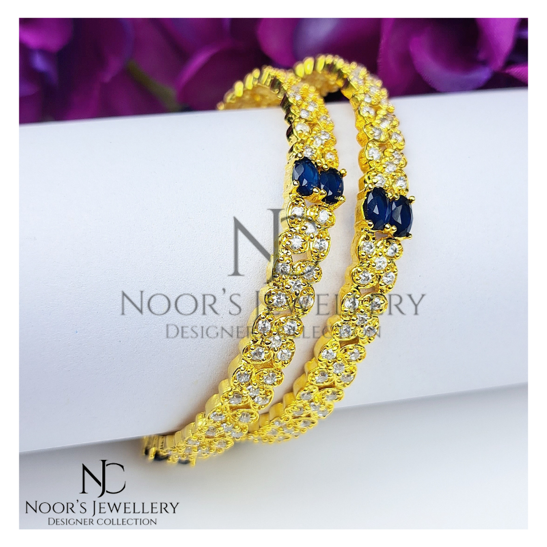 Sapphire Zirconian Bangles