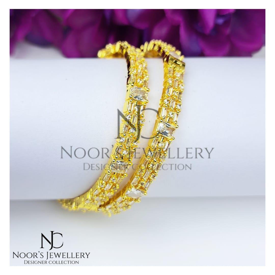 Zirconian Gold Bangles