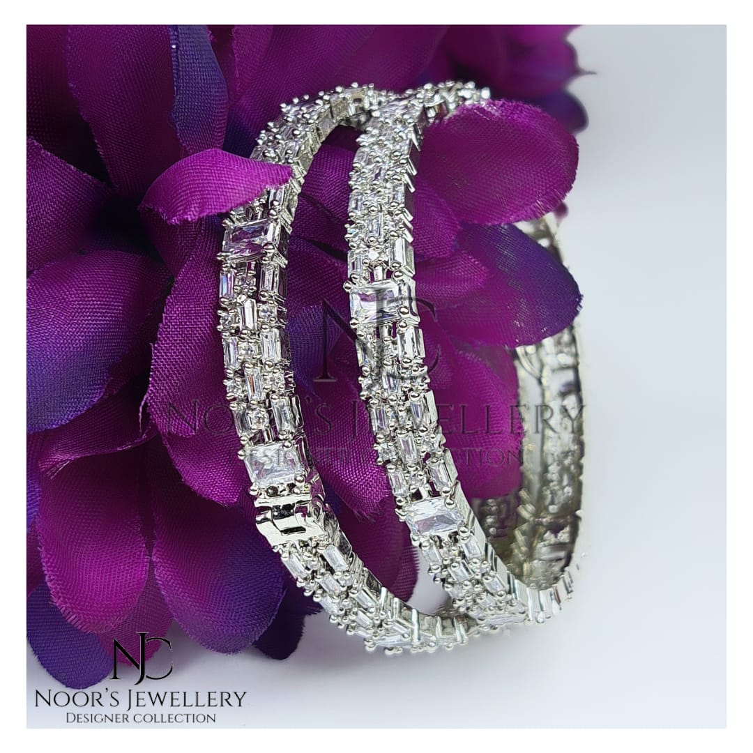 Silver Sleek Bangles
