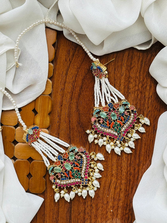 Beautiful 🌸 Hand made Work💫 Nauratan Earrings