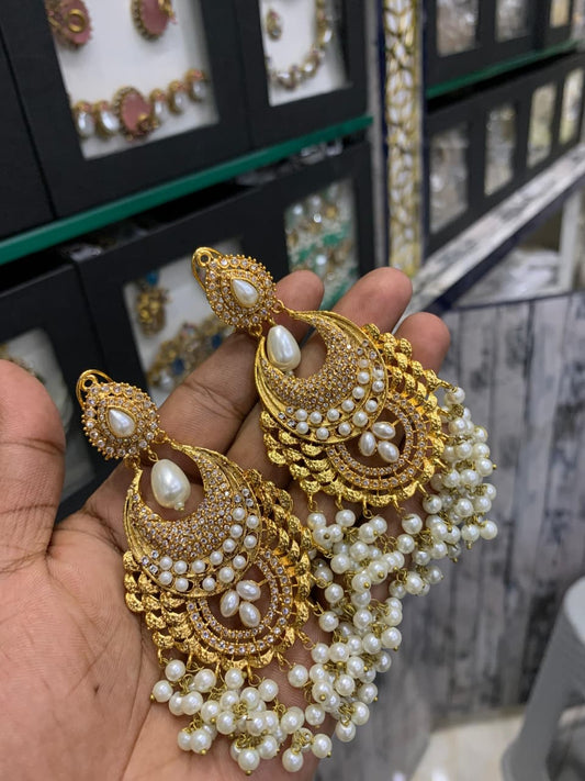 New Arrival Handmade Casting Zircon Designer Earings