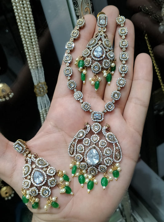 Beautiful necklace sets polki style