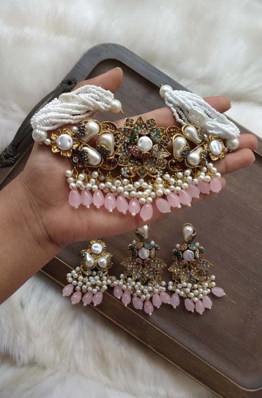 *Handmade turkish with mother pearl chokkar set