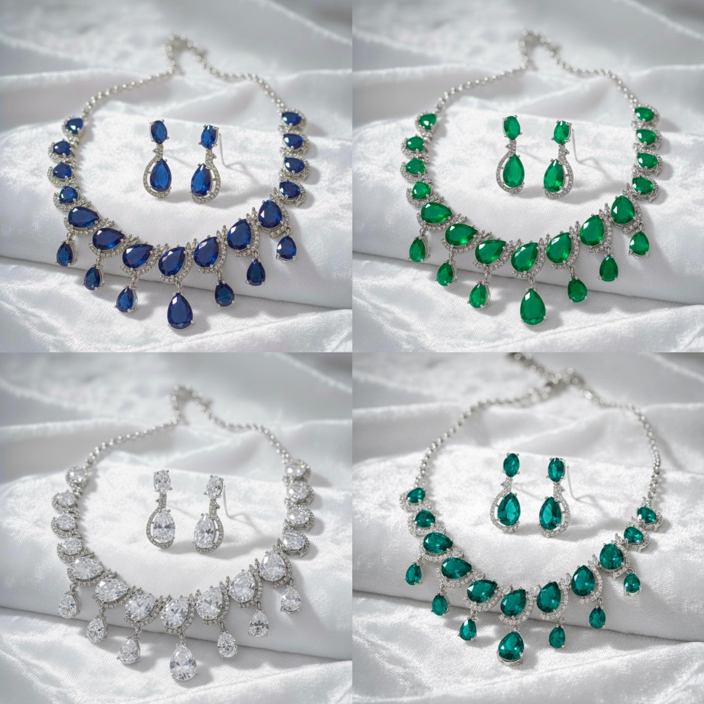 Zircon necklace sets