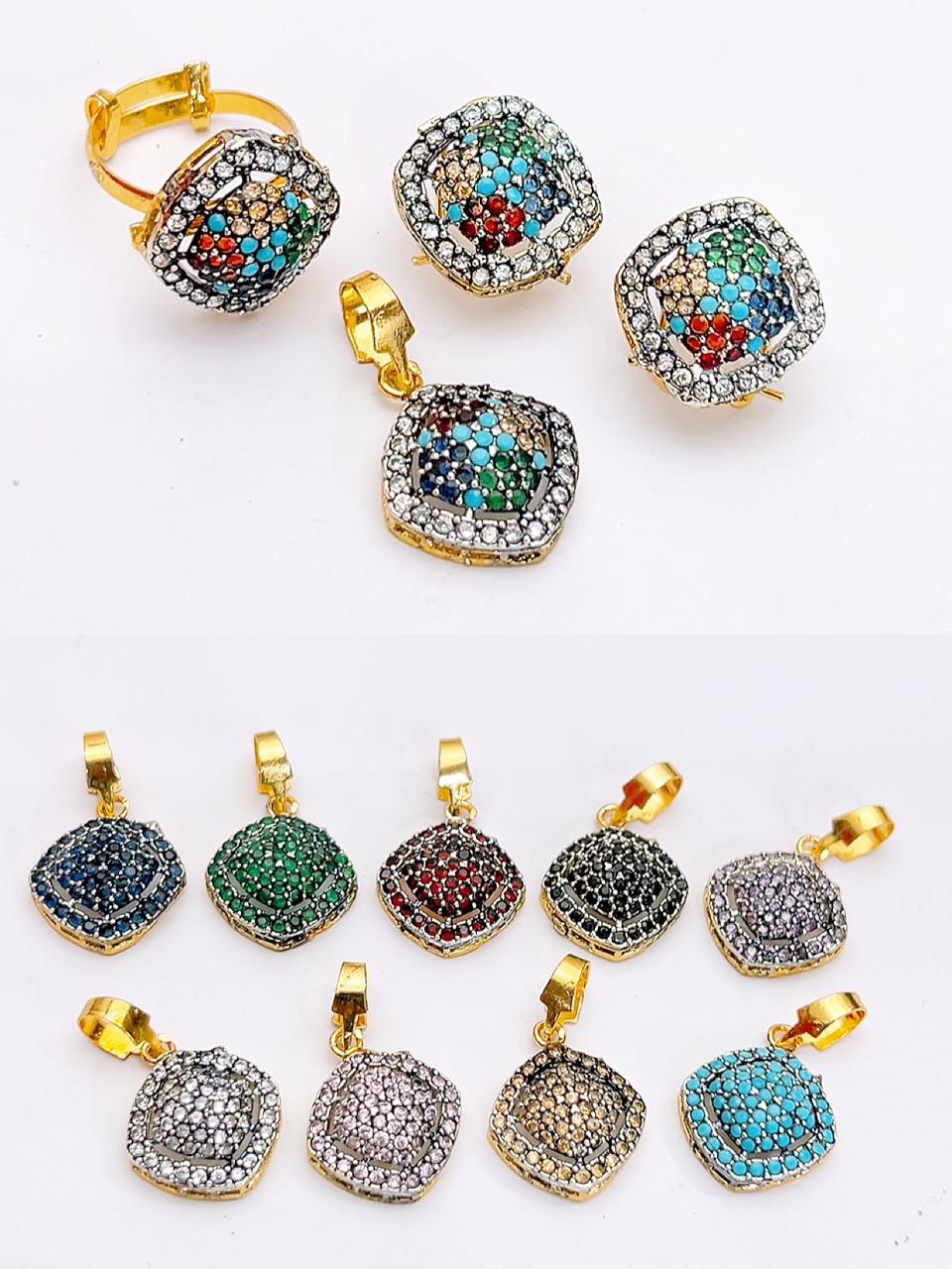 Native made locket set in real stone fine quality