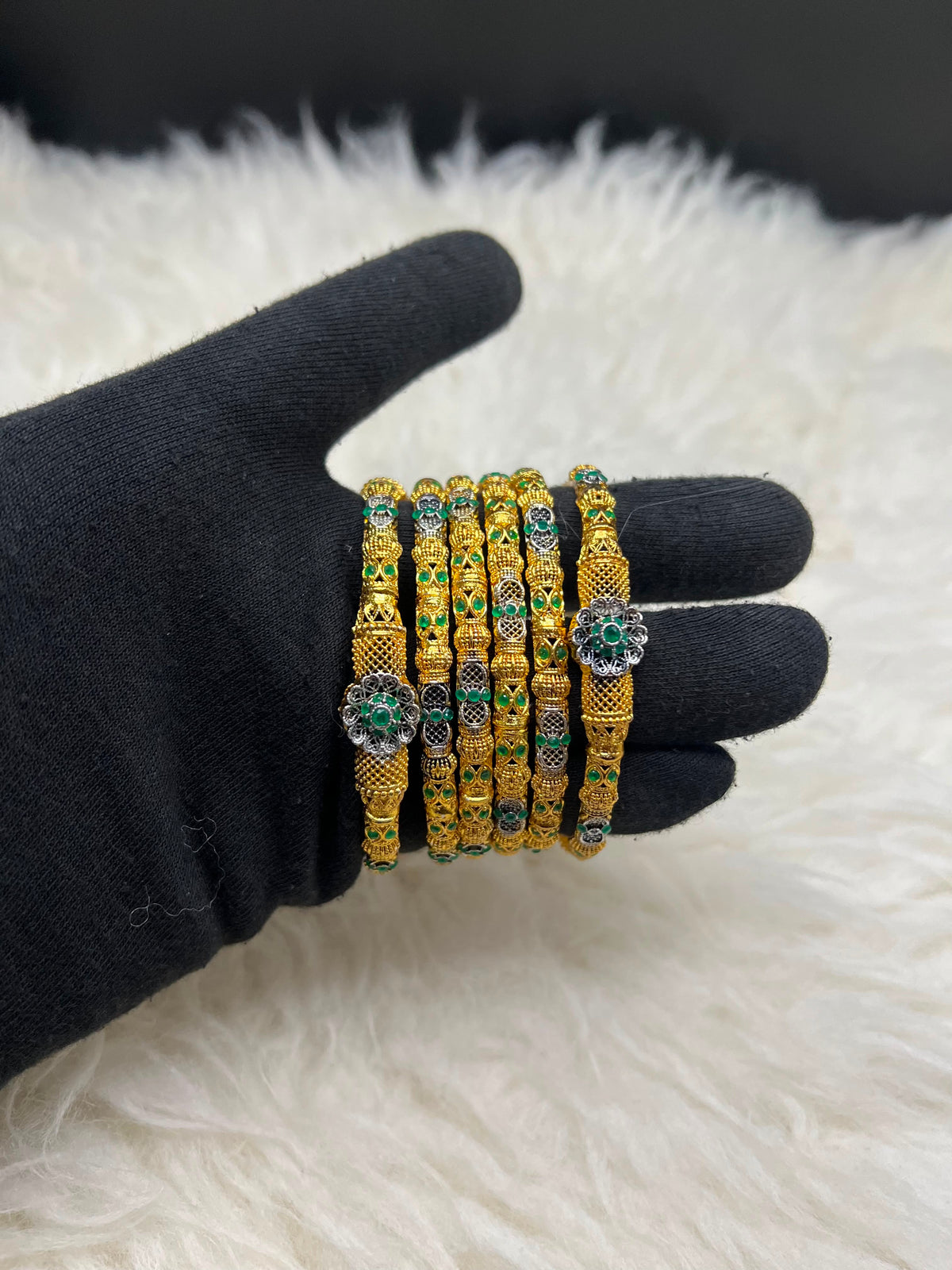 Fine Quality Real Stones Bangle Multi Color