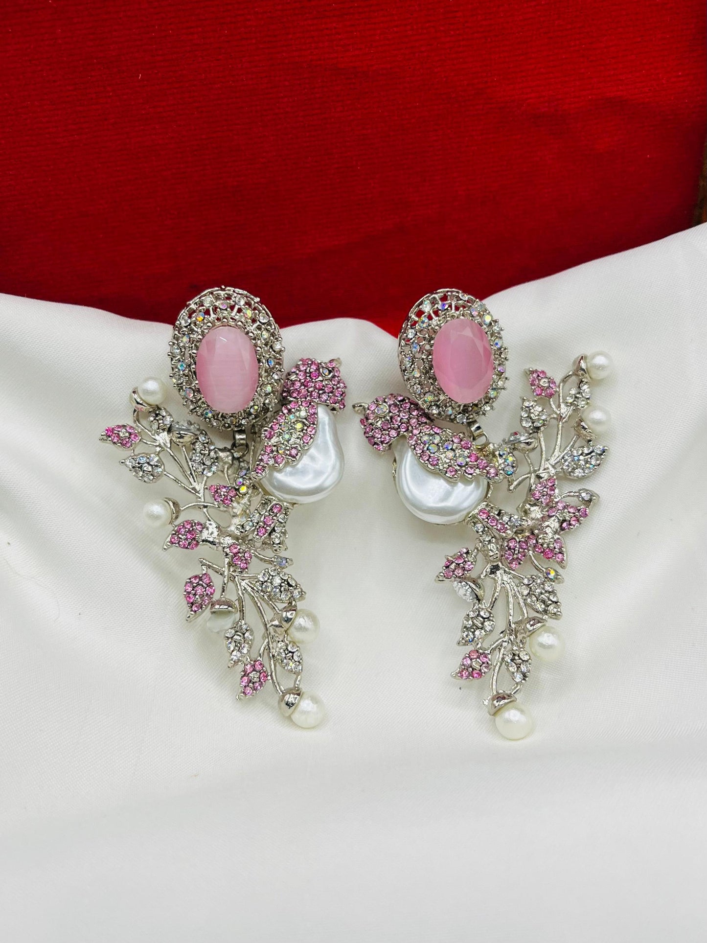 Beautiful Bird Earrings ( Golden & Silver base )