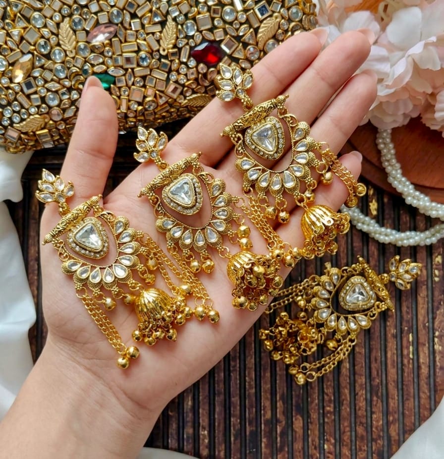 Beautiful Imported Dabbi Kundan kashmiri Earing