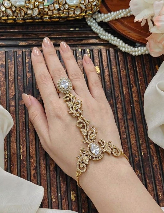 Beautiful Trendi Imported A.D zarcon Anja Bracelet Adjustable chain