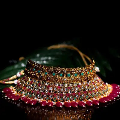 necklace set gold new design with price