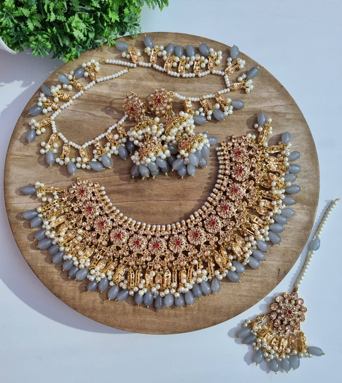 Most Beautiful New Fancy Jhaalar Bridal with Heavy Sahara Jhumka Teeka