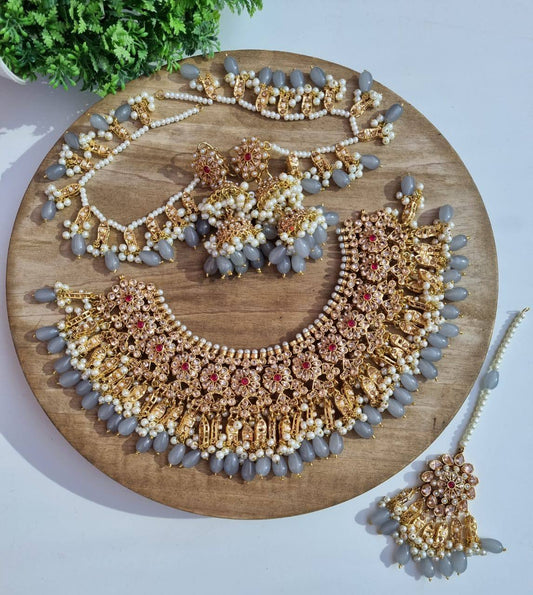 Most Beautiful New Fancy Jhaalar Bridal with Heavy Sahara Jhumka Teeka