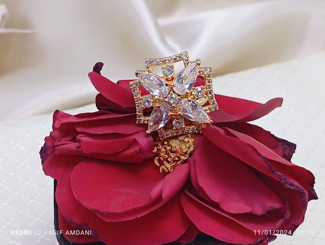 Indian Original Ad Zarkoon Adjustable Finger Ring