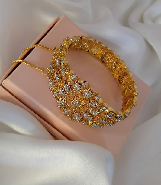 21K Gold Plated Openable Bangle |Openable With 2.4 & 2.6