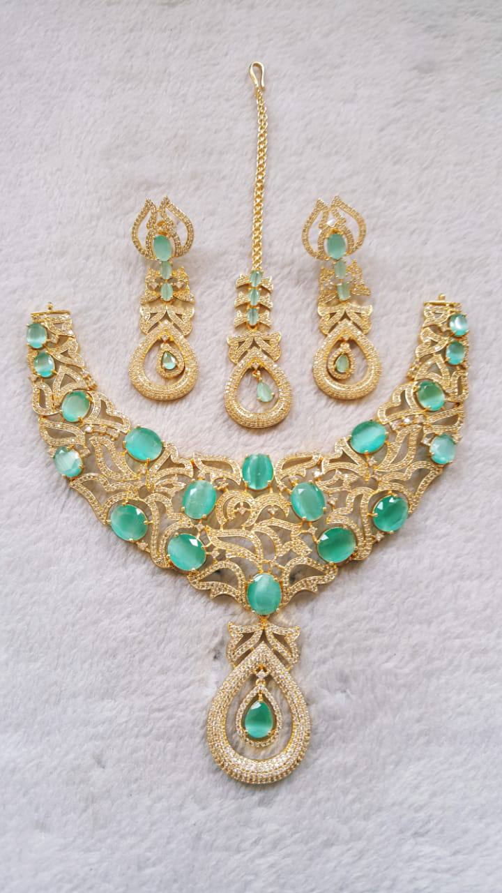 American Diamond Necklace Set
