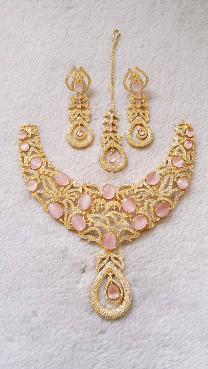 American Diamond Necklace Set