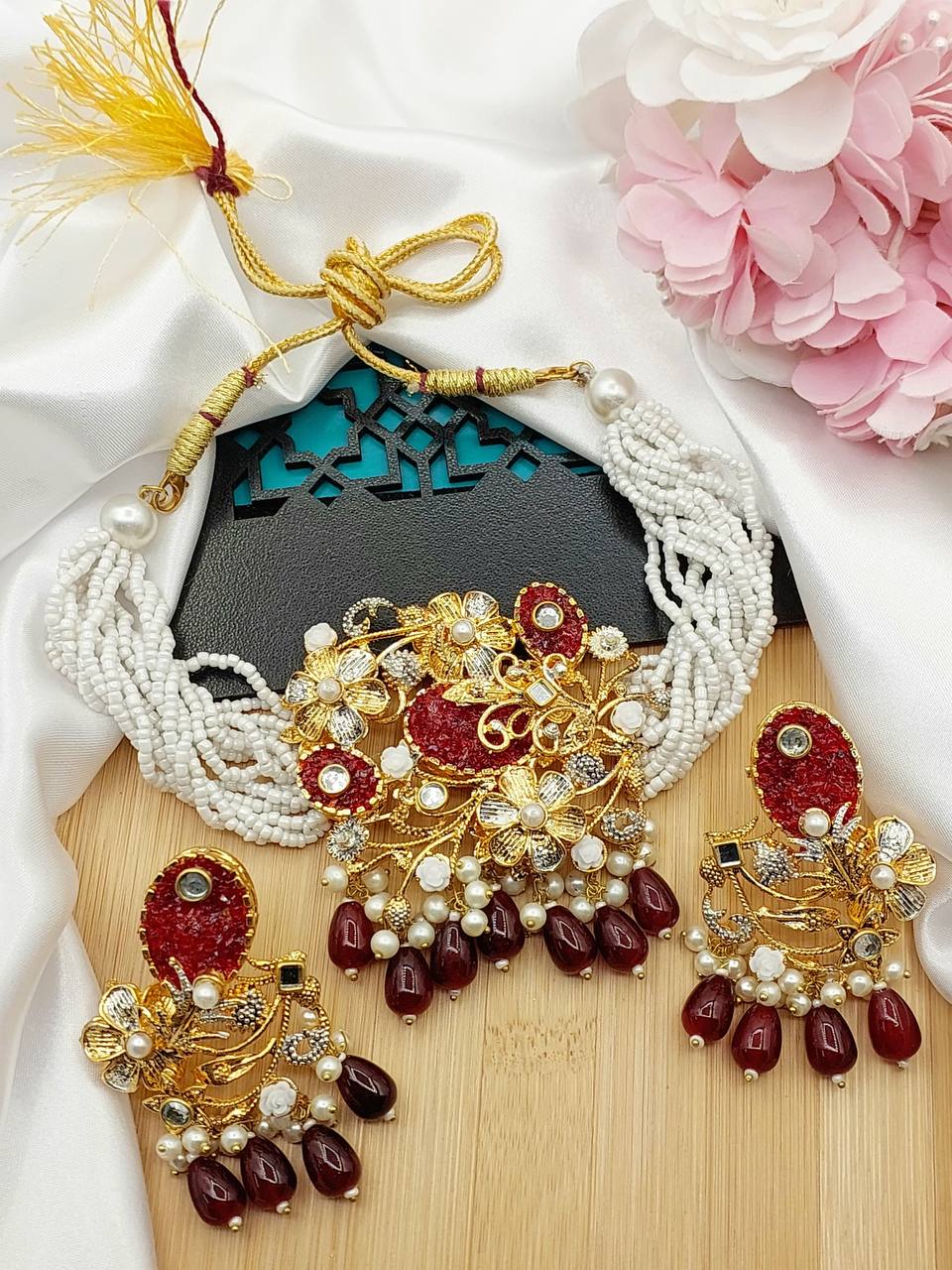 Handmade Crushed Heavy Choker Set