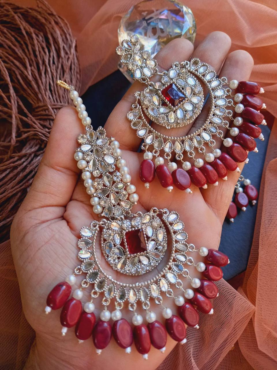 Earrings Bala Tikka Set