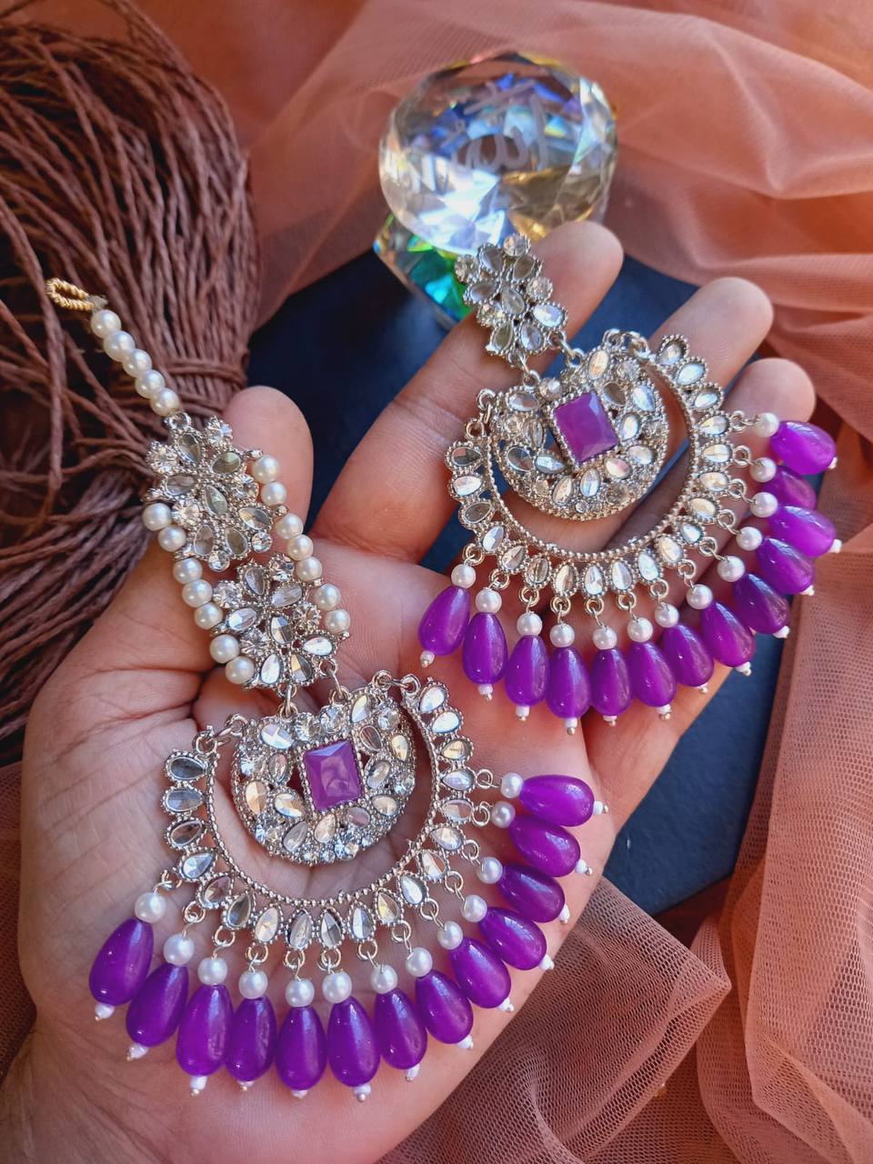 Earrings Bala Tikka Set