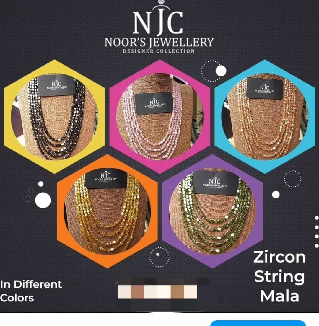 Zircon Strings Semi Precious Stones
