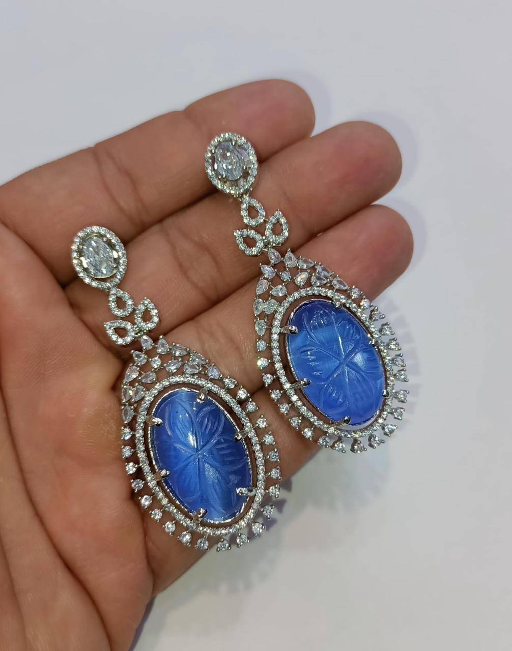 Hydro Dublet Stone Earrings