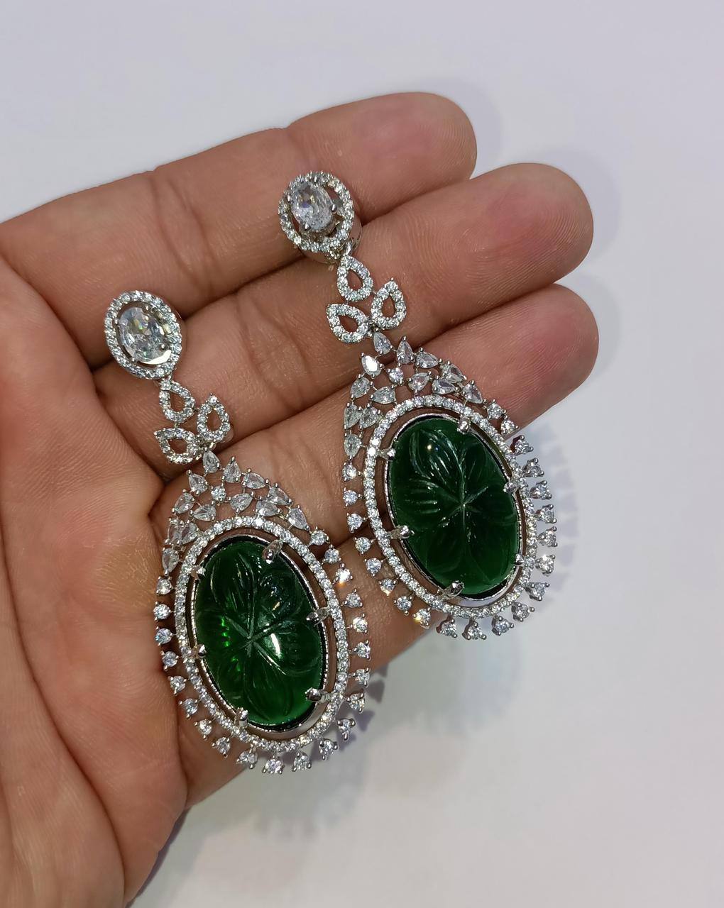 Hydro Dublet Stone Earrings