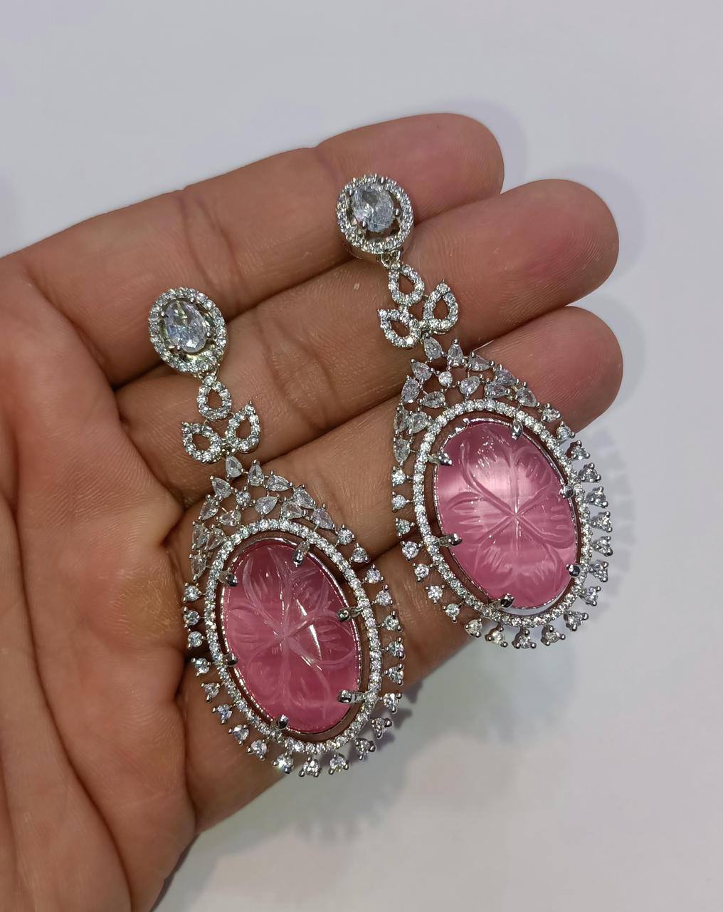 Hydro Dublet Stone Earrings