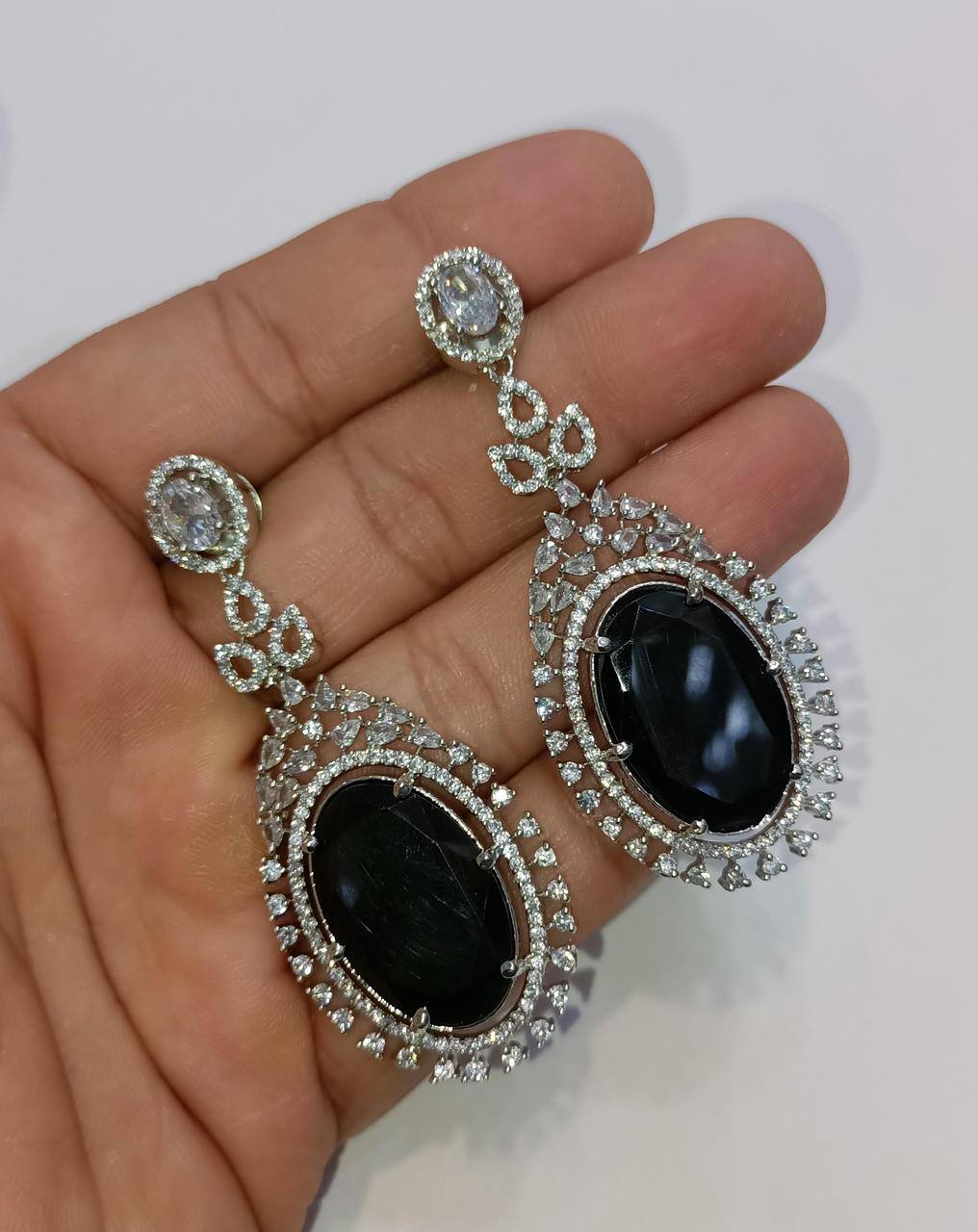 Hydro Dublet Stone Earrings