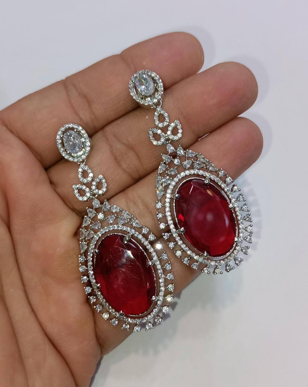 Hydro Dublet Stone Earrings