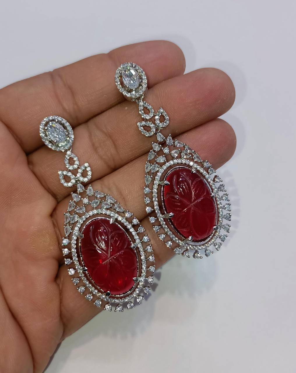 Hydro Dublet Stone Earrings