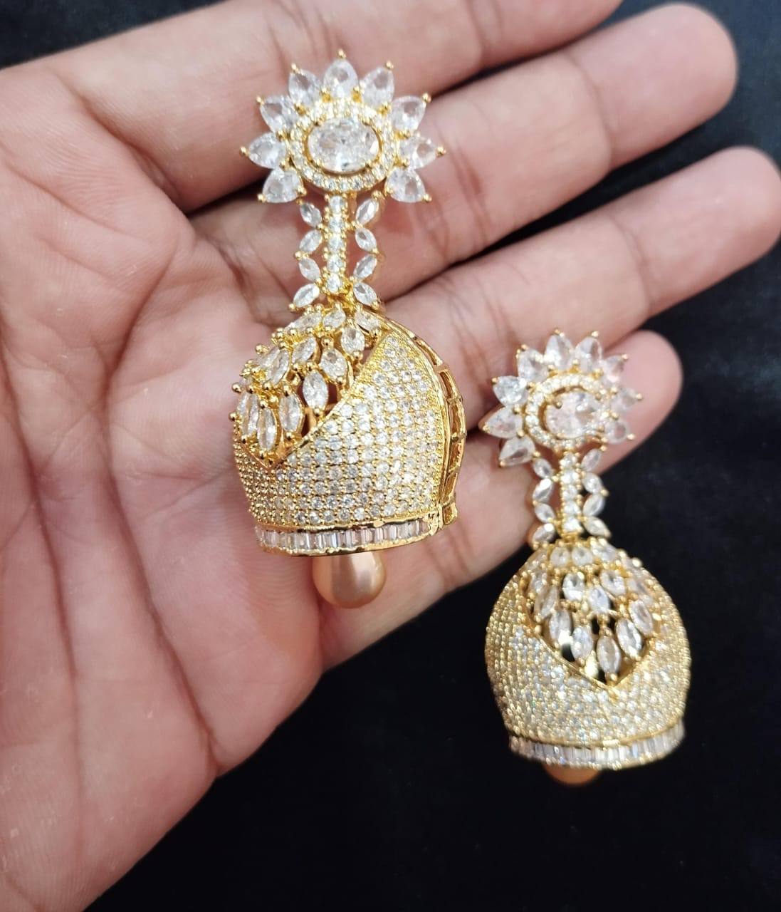 American Diamond Jhumkey