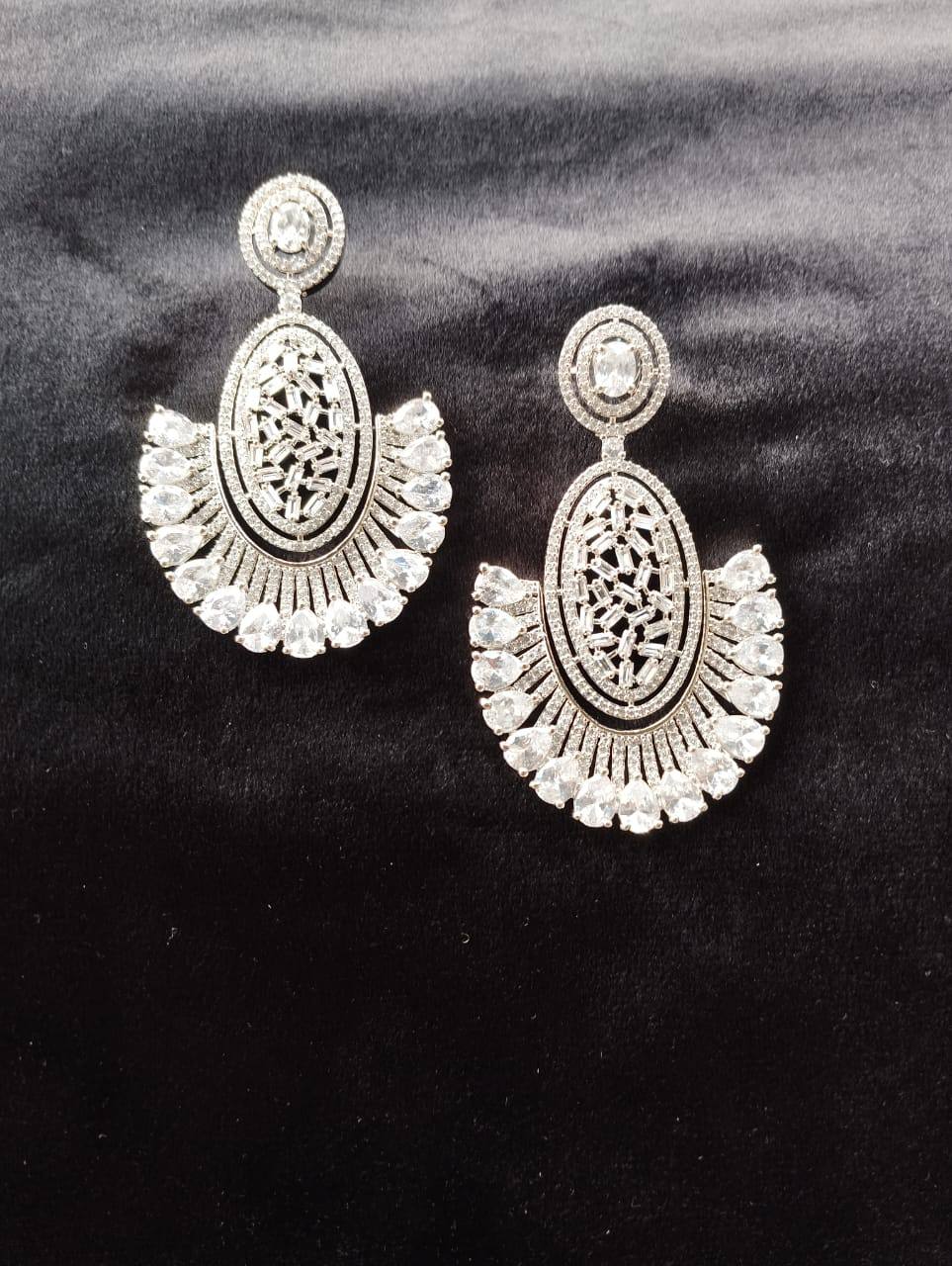 American Diamond Zircon Earrings