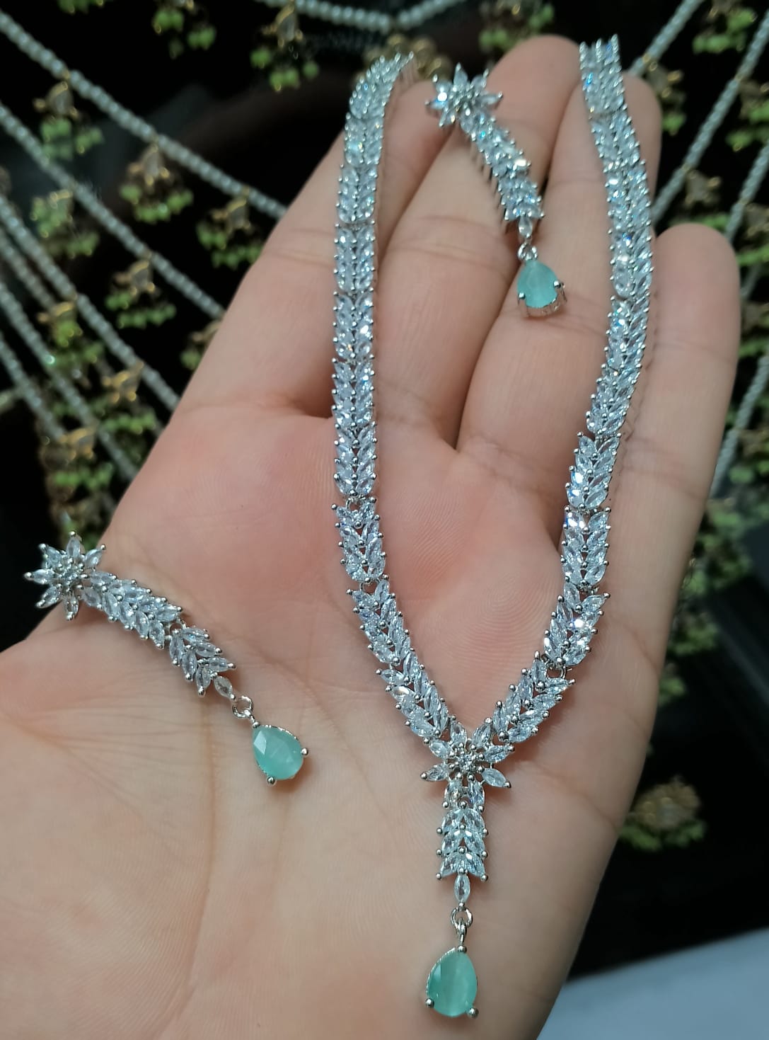 Necklace zircon sets NJC-040