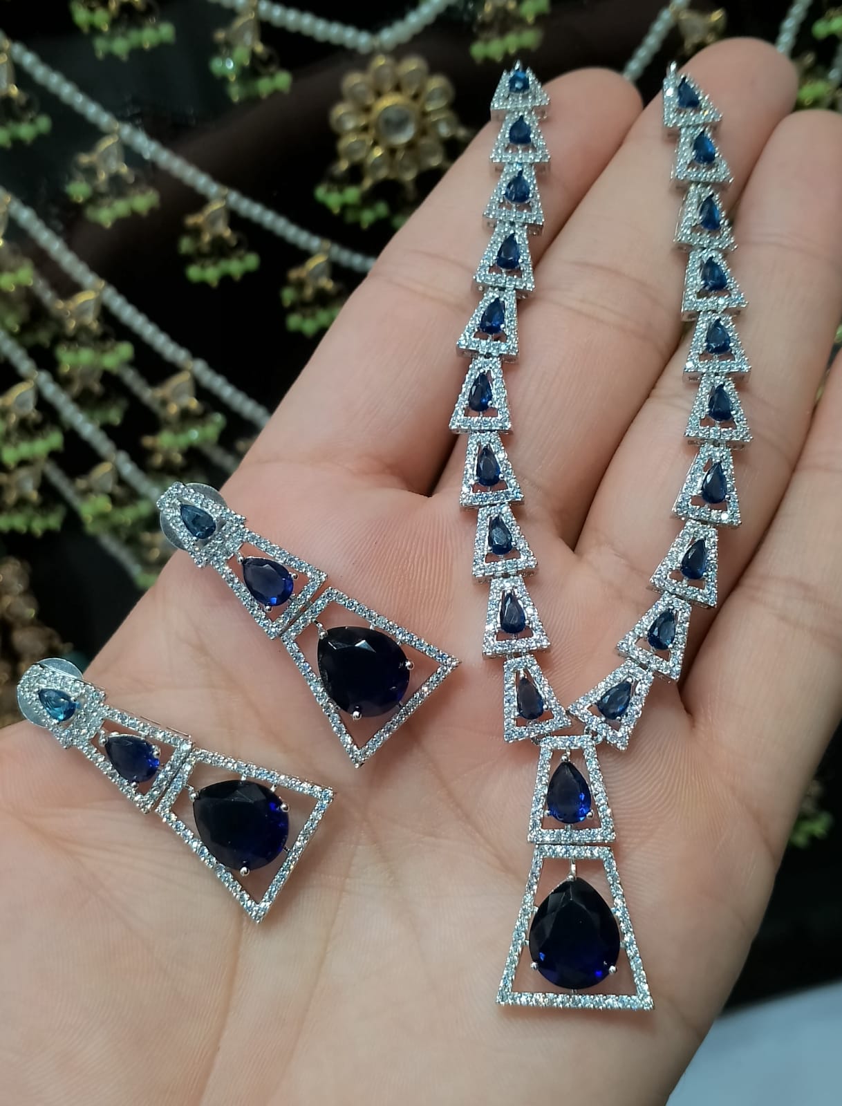 Necklace zircon sets NJC-040