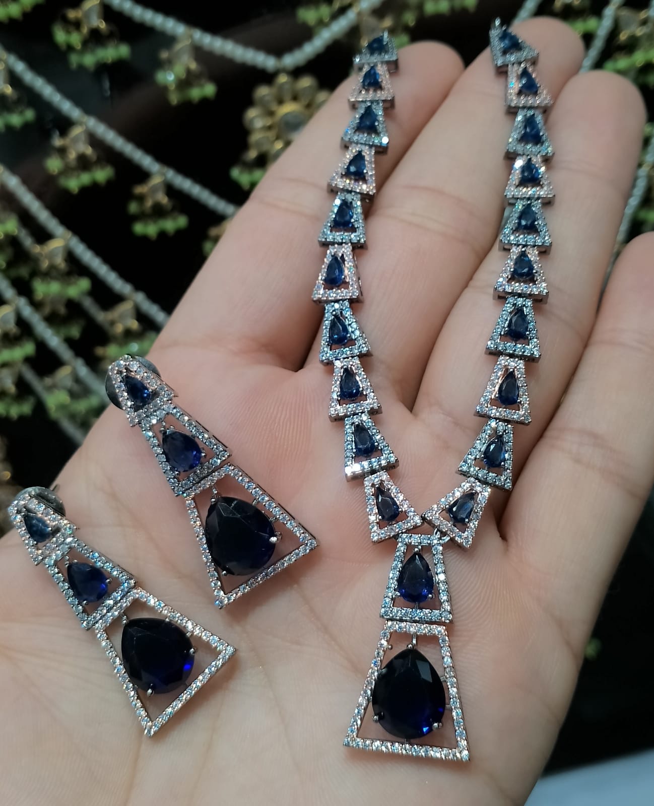 Necklace zircon sets NJC-040