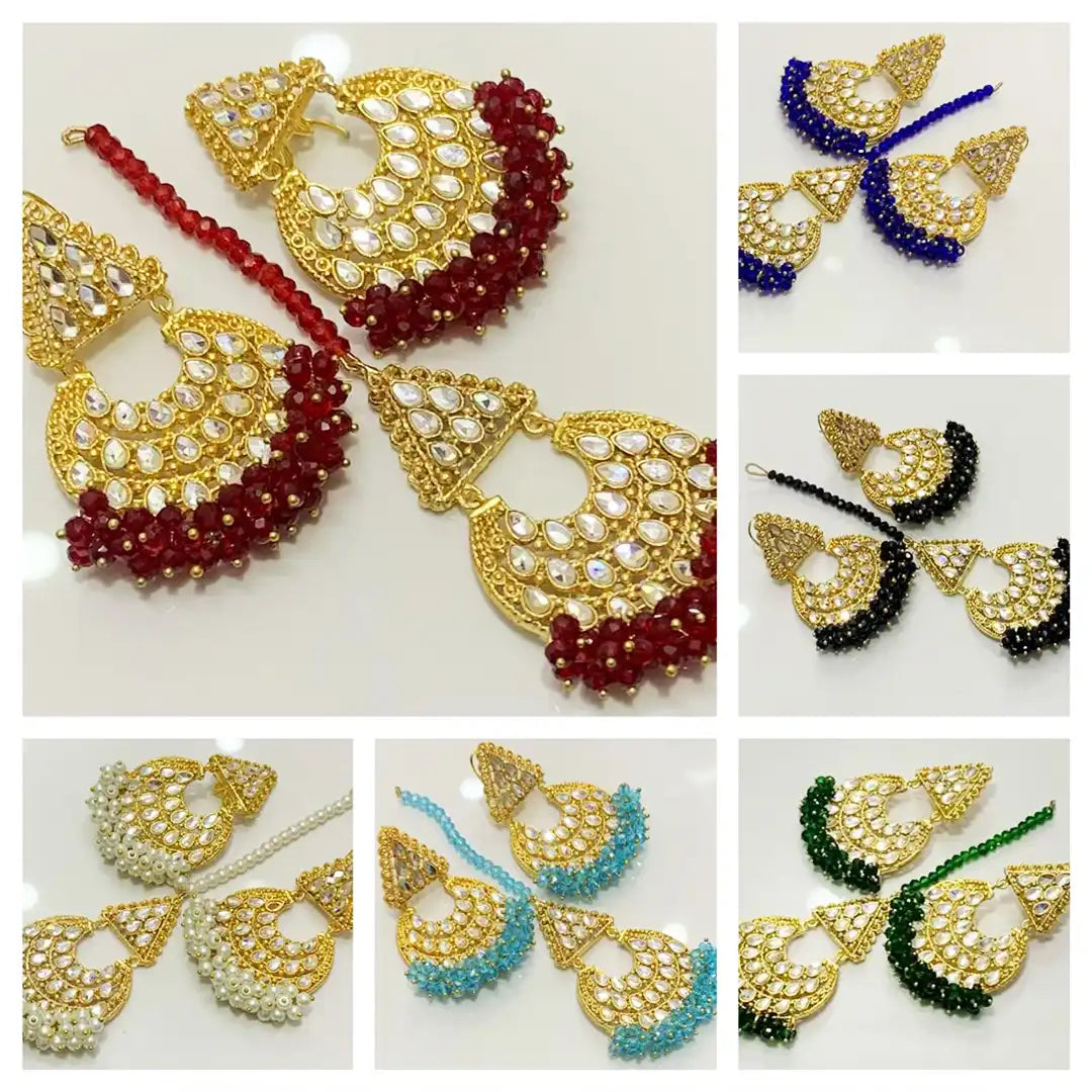 Balas tikka set earrings price in pakistan NJC-006 3000