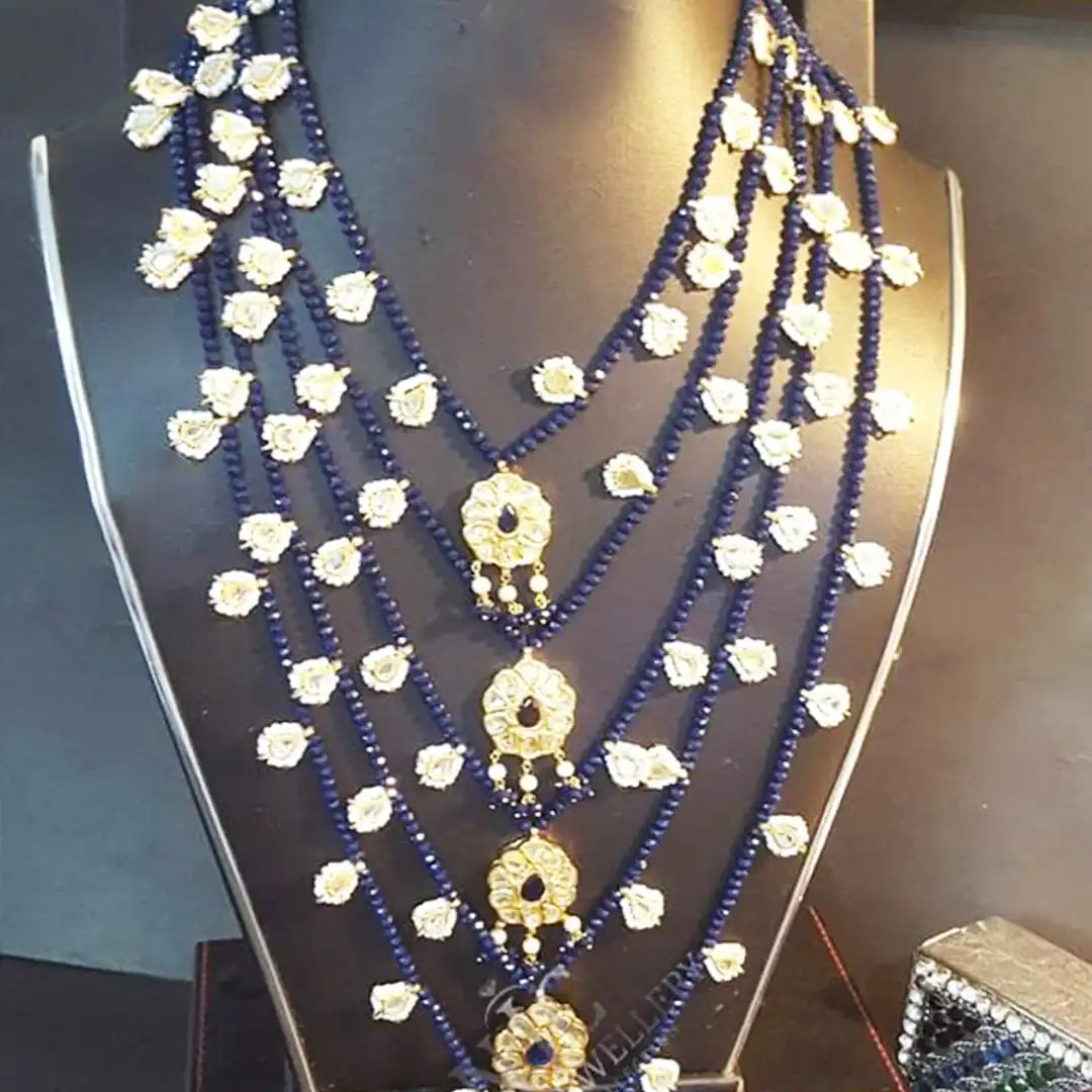 Blue kundan sath Lara set NJC-009